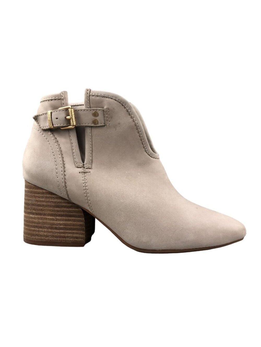 LUCCA Lane Women's Size 8.5M Paydena Beige Leather High Heel Ankle Booties Boots